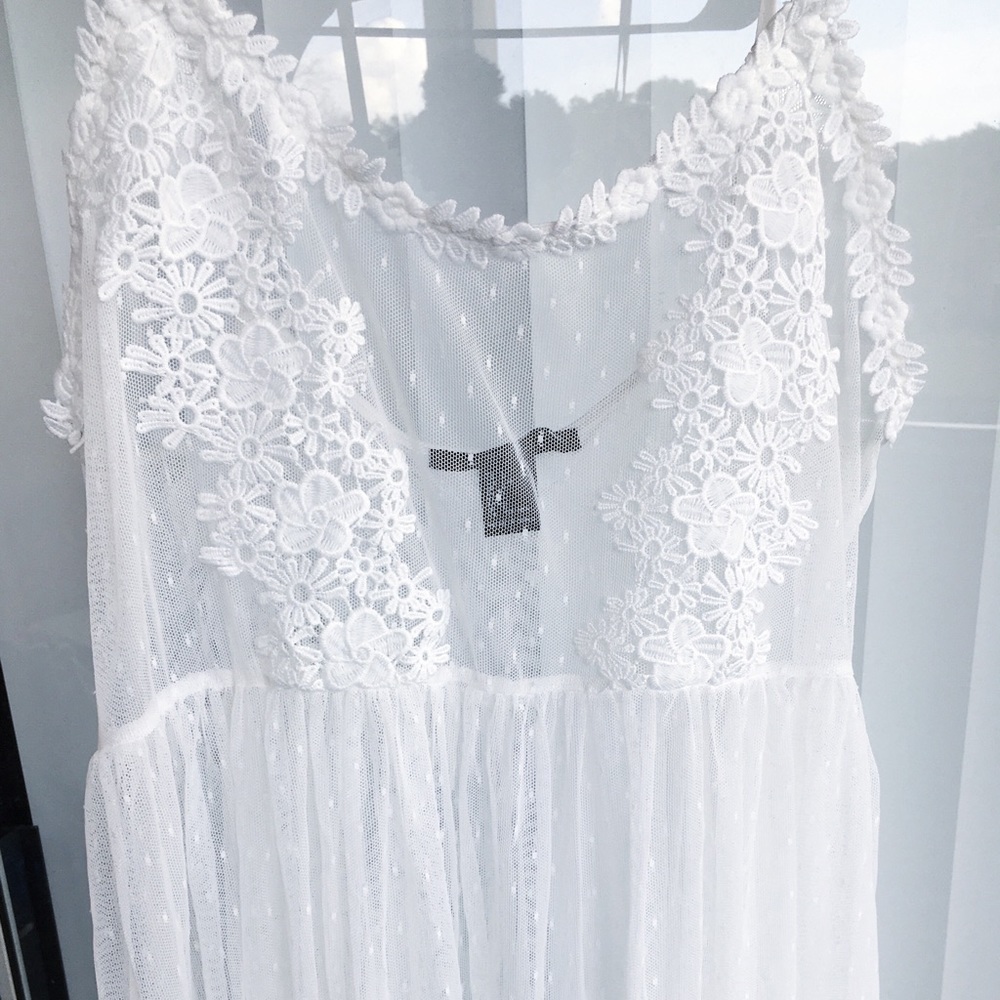 Lace Sheer Babydoll Lingerie Top